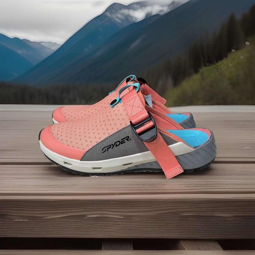 Spyder Ranger Sandals Water Pink/gray Clog Style Slip On Woman’s US 11